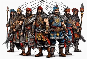 Romanian history warriors tattoo idea