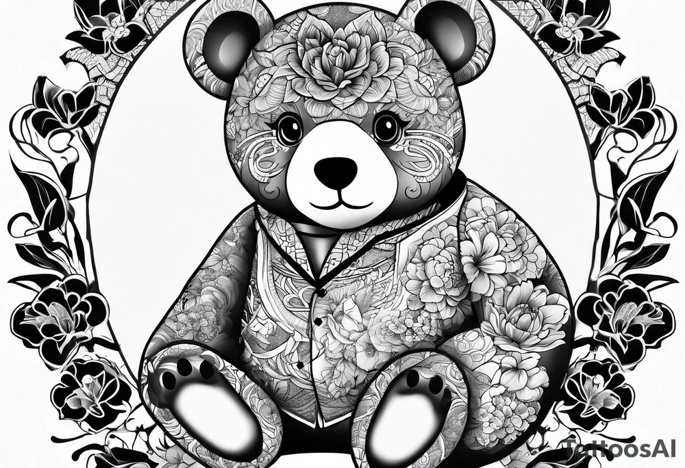 yakuza tattoo teddy bear tattoo idea