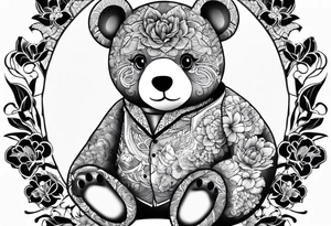 yakuza tattoo teddy bear tattoo idea