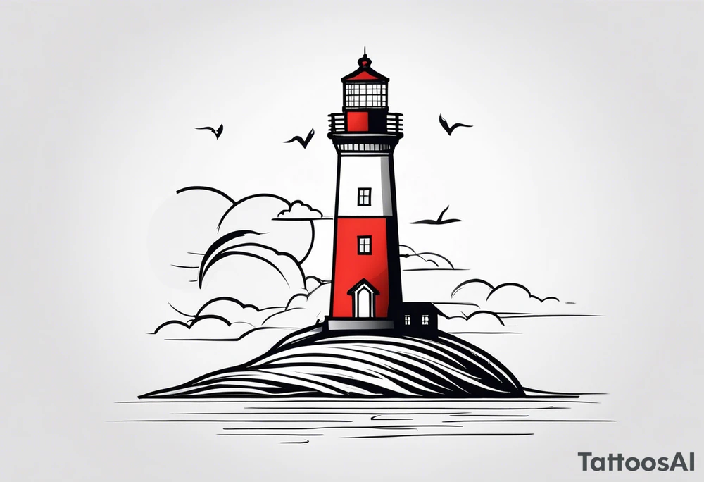 lighthouse tattoo idea