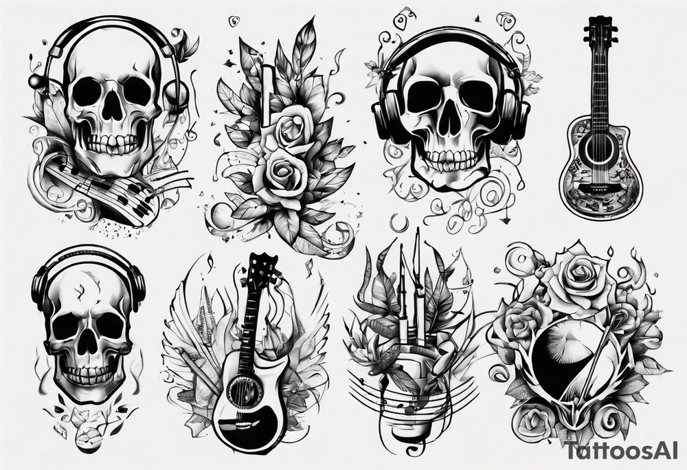 music tattoo idea