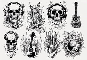 music tattoo idea