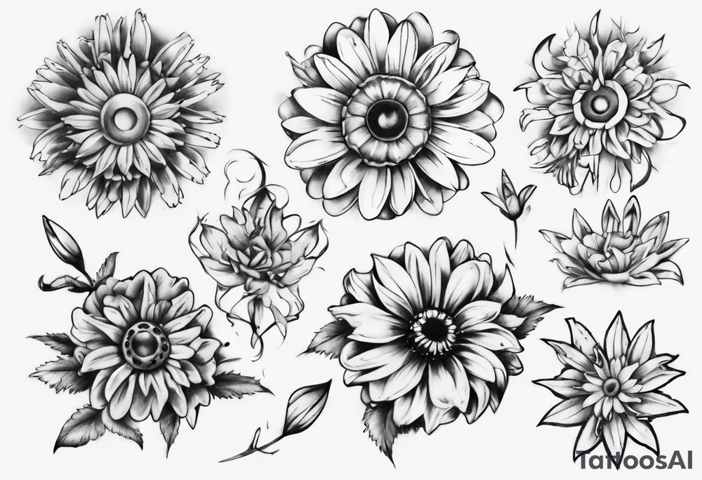 Steel Daisy tatoo tattoo idea