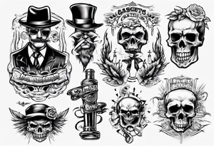oldschool gangster tattoo idea
