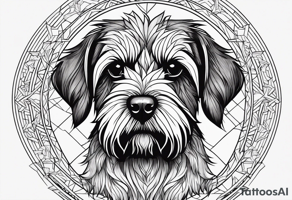 wirehaired griffon tattoo idea