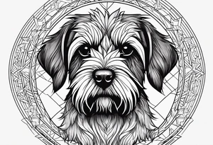 wirehaired griffon tattoo idea