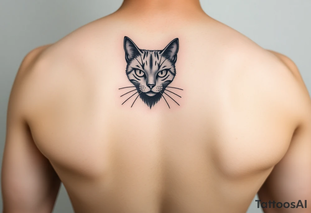 black cat tattoo idea
