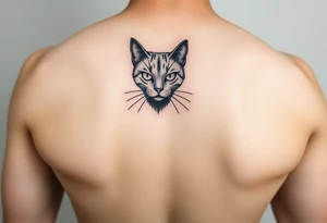 black cat tattoo idea