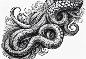 choking tentacle tattoo idea