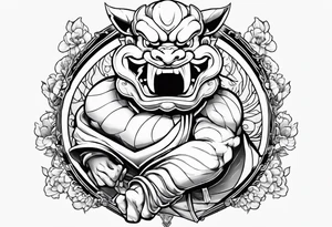 kid buu tattoo idea