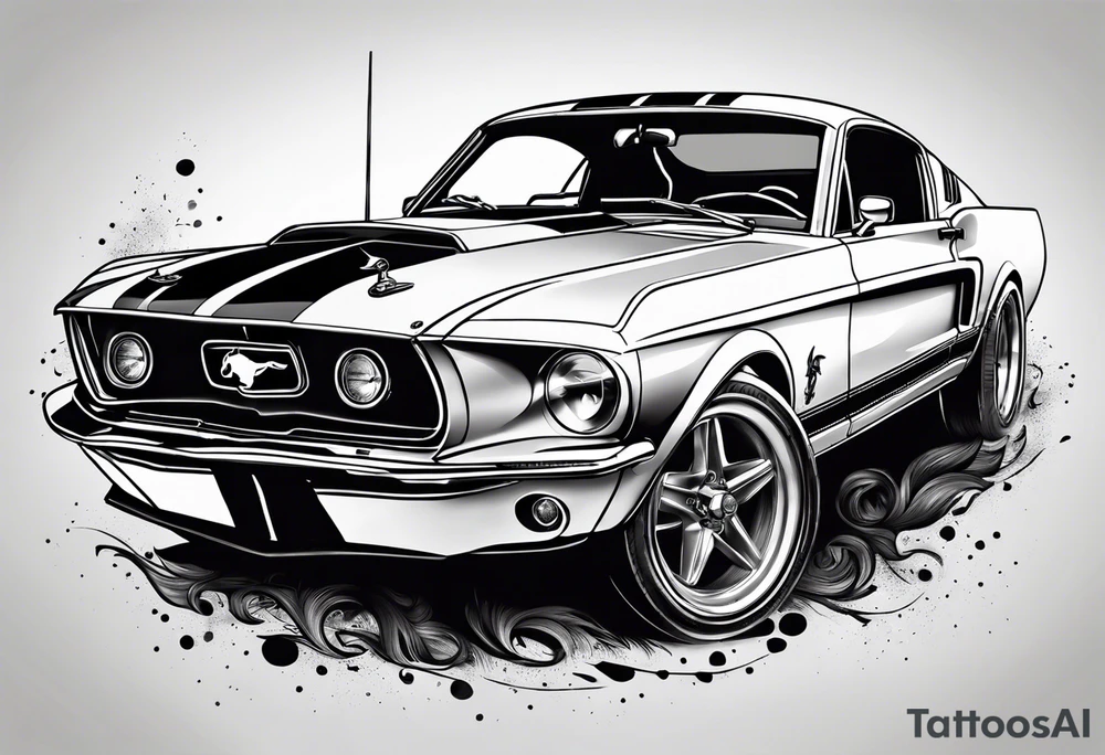 Mustang car tattoo idea