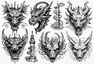 engineer dragon tattoo idea