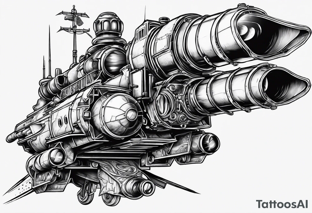 rocket launcher tattoo idea