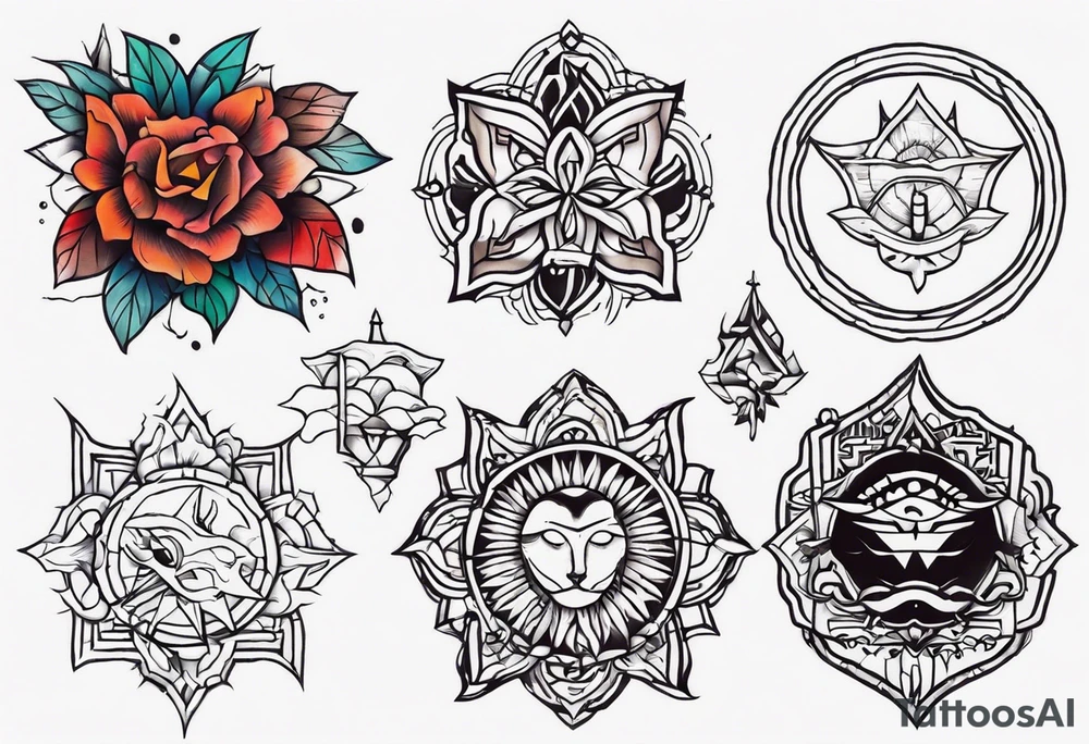 Ripped sakın tattoo design tattoo idea