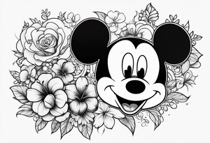 mickey mouse tattoo idea