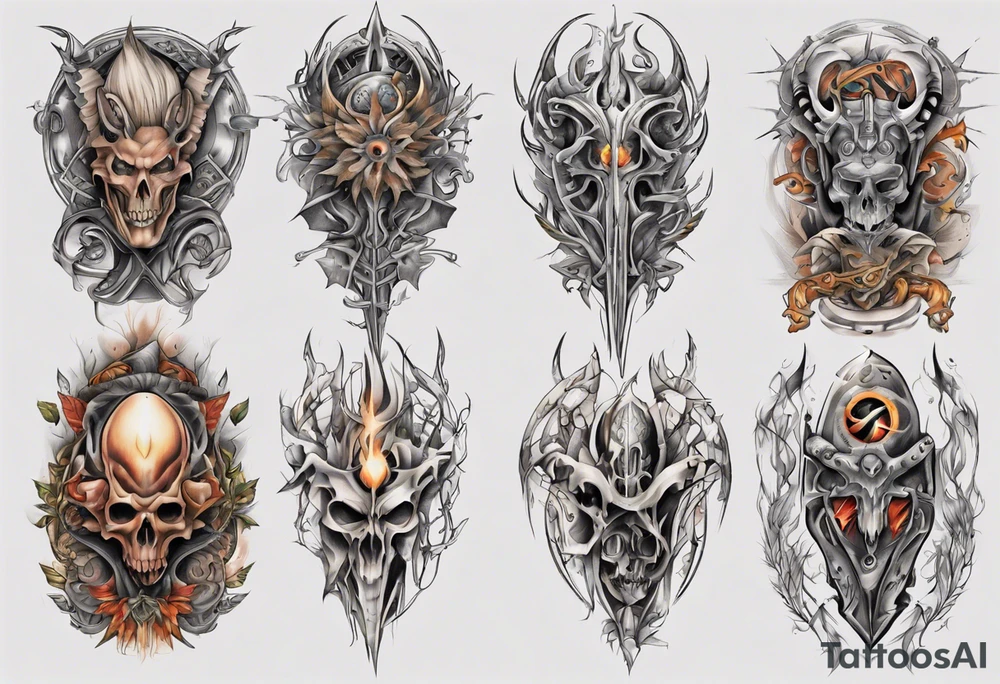 pagan full sleeve tattoo idea