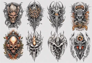 pagan full sleeve tattoo idea