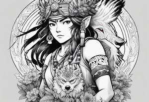 Princess momonoke tattoo idea