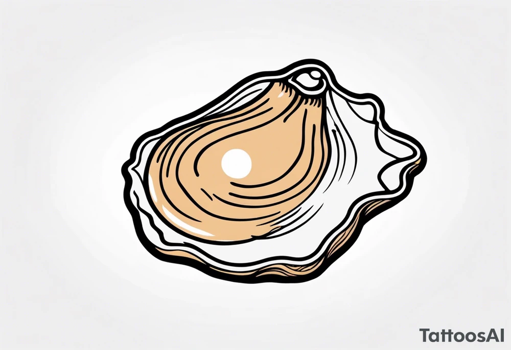Small oyster tattoo idea