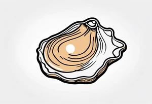 Small oyster tattoo idea