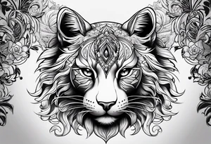 big cat tattoo idea