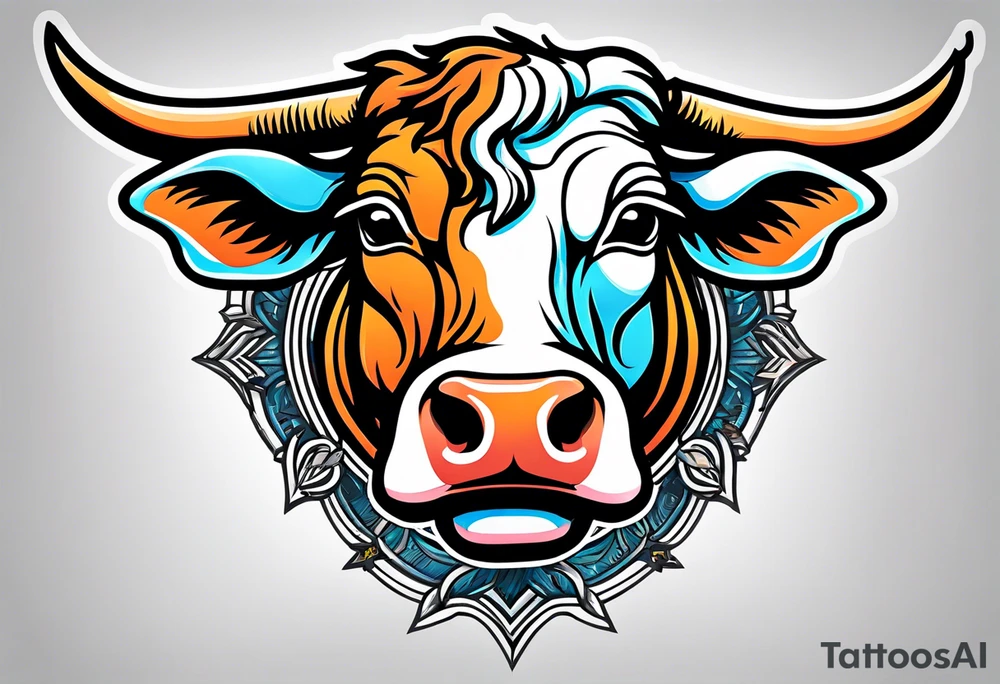 cow wrestling tattoo idea
