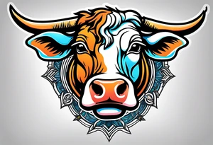 cow wrestling tattoo idea