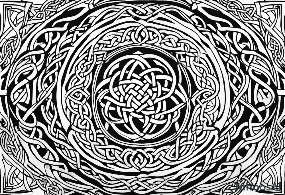 Celtic knots, background tattoo idea