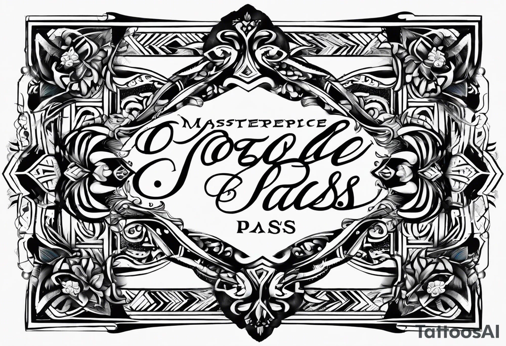 This too shall pass written tattoo idea