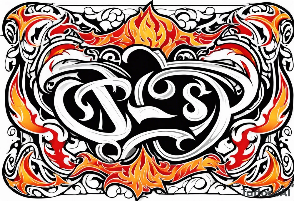 Valhalla flames tattoo idea