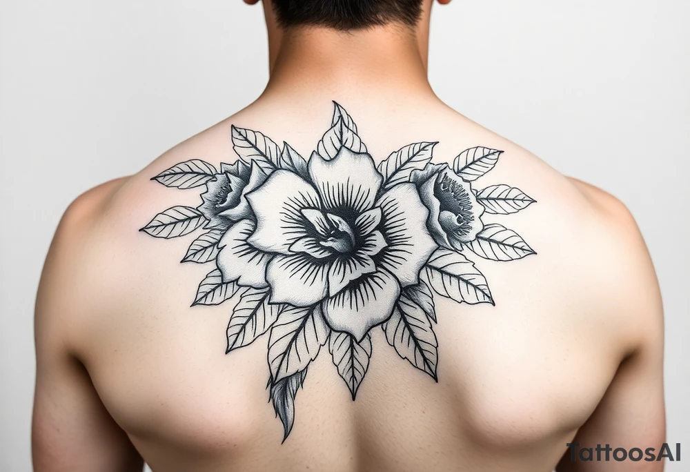 Floral tattoo for a rebel tattoo idea