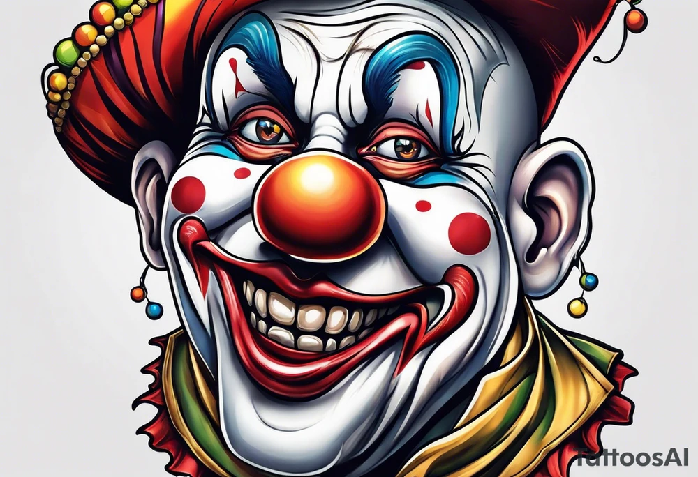 clown tattoo idea