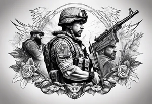 Battlefield tattoo idea