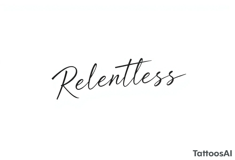 Relentless tattoo idea