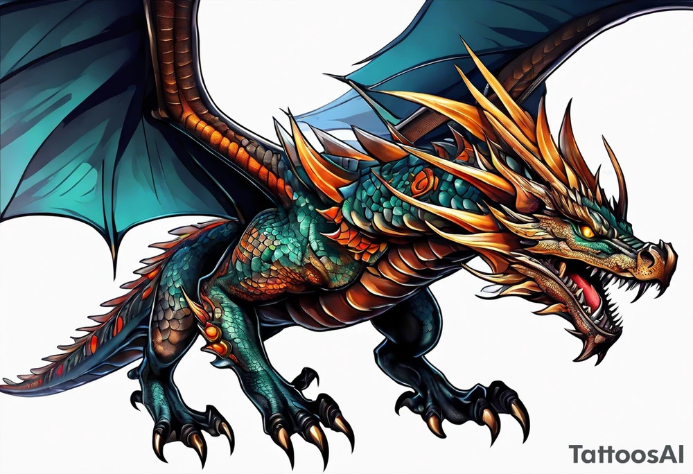 Wyvern tattoo idea