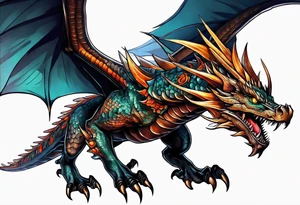 Wyvern tattoo idea