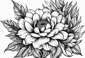 October month flower tattoo idea