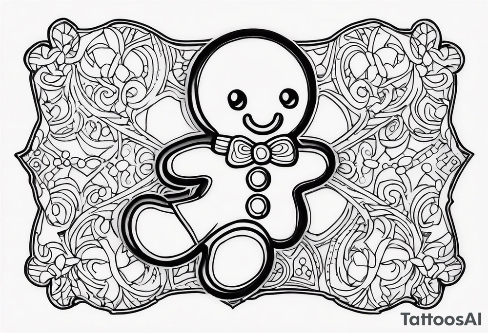 GINGERBREAD MAN tattoo idea