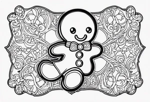 GINGERBREAD MAN tattoo idea