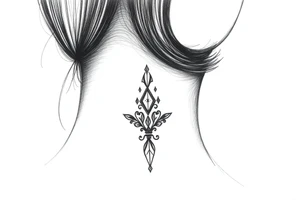 blackwork hand tattoo idea