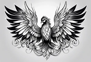 phoenix being reborn tattoo idea