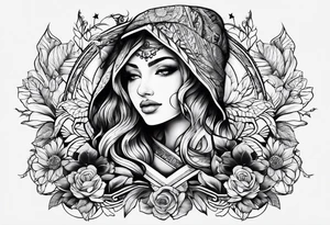 backpacking tattoo idea