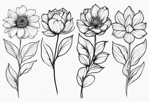 Realistic flower full sleeve tattoo idea