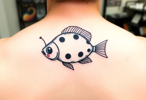 Ladybug beta fish tattoo idea