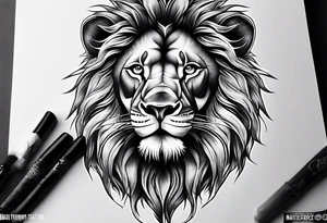 Lion from atlas tattoo idea
