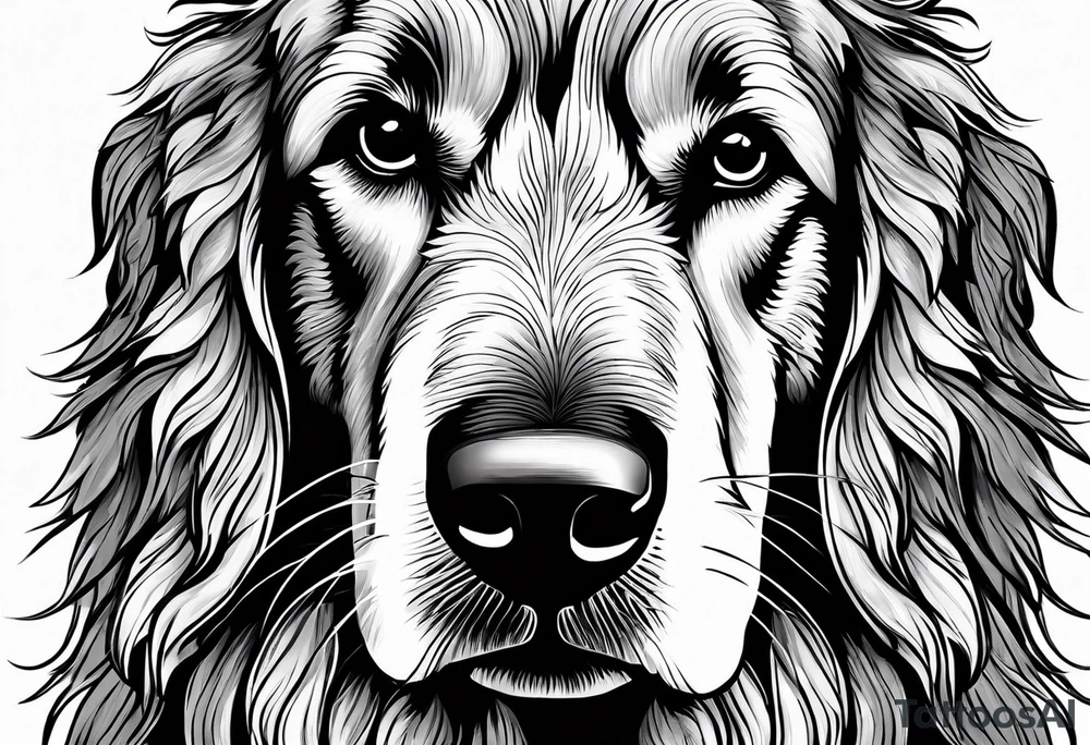 Sheepdog who only has one eye tattoo idea