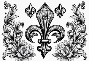 fleur de lis tattoo idea