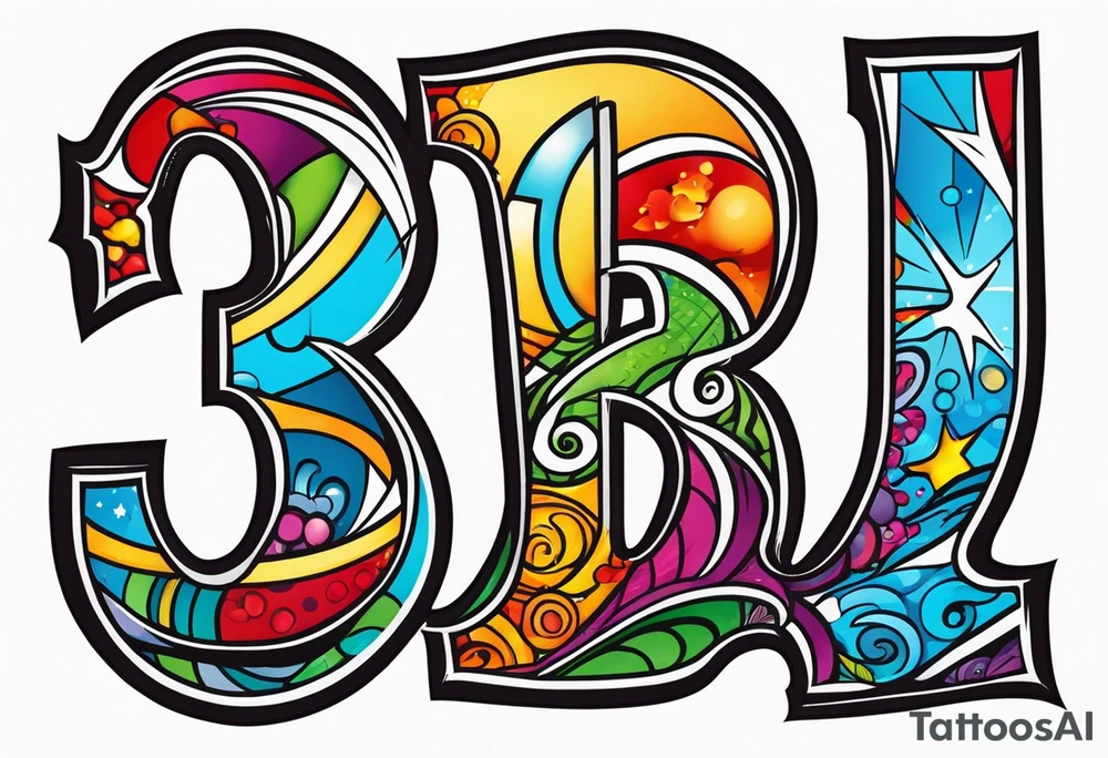 number "13" tattoo idea