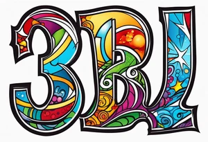 number "13" tattoo idea