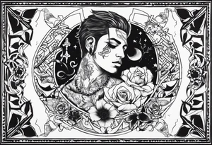 Suicide boys art tattoo idea